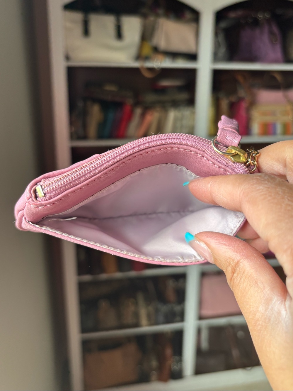 💜🌸COACH Ashley Pleated Mini Coin Purse🌸💜 - Picture 9 of 10